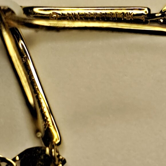 Lana 14 kt Gold Chain Drop Earrings - Picture 4 of 4